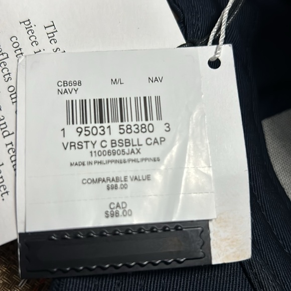 NWT Coach Navy Blue Baseball Cap M/L - Picture 5 of 5